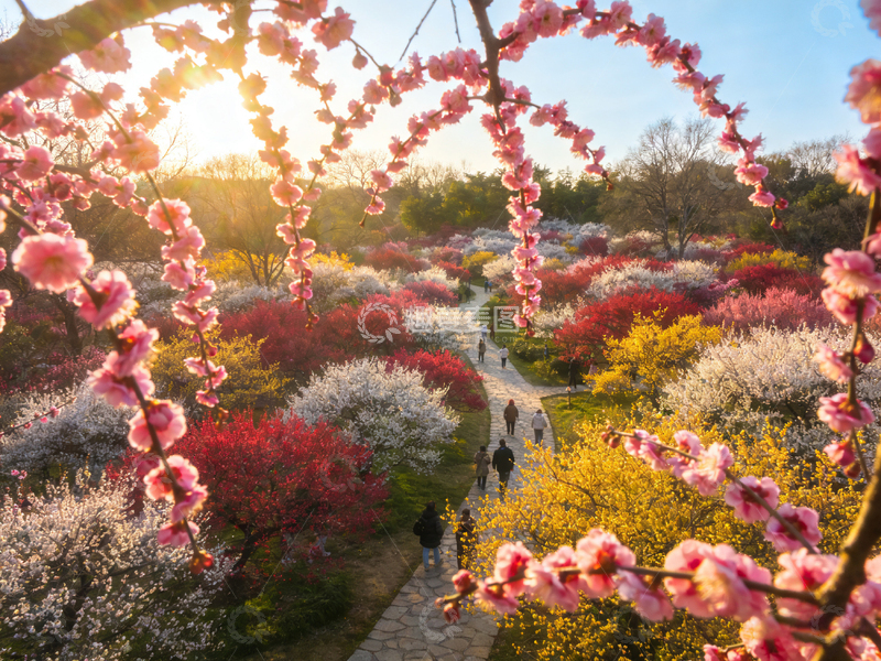 高清大图下载【趣麦麦图】春日花园小径风光摄影