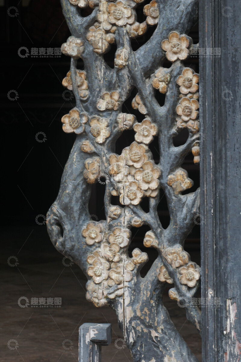 高清大图下载【趣麦麦图】古朴雕花门窗艺术装饰