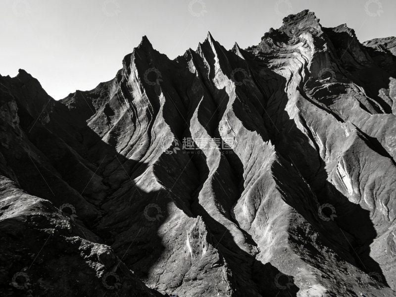 高清大图下载【趣麦麦图】黑白山峦风光摄影作品