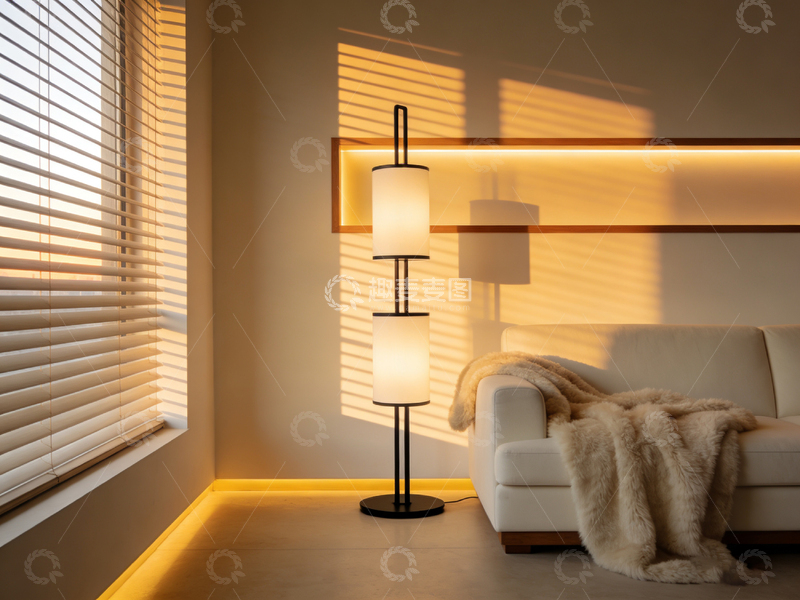 高清大图下载【趣麦麦图】现代简约落地灯客厅装饰