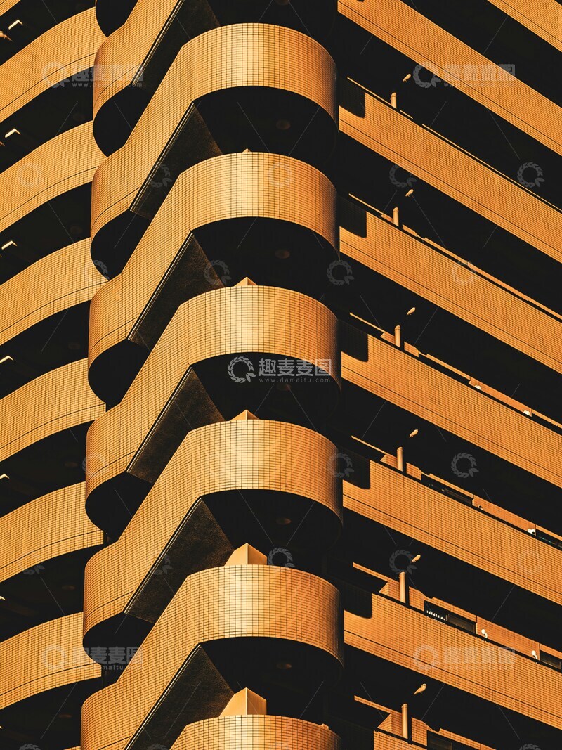 高清大图下载【趣麦麦图】-现代建筑光影效果摄影