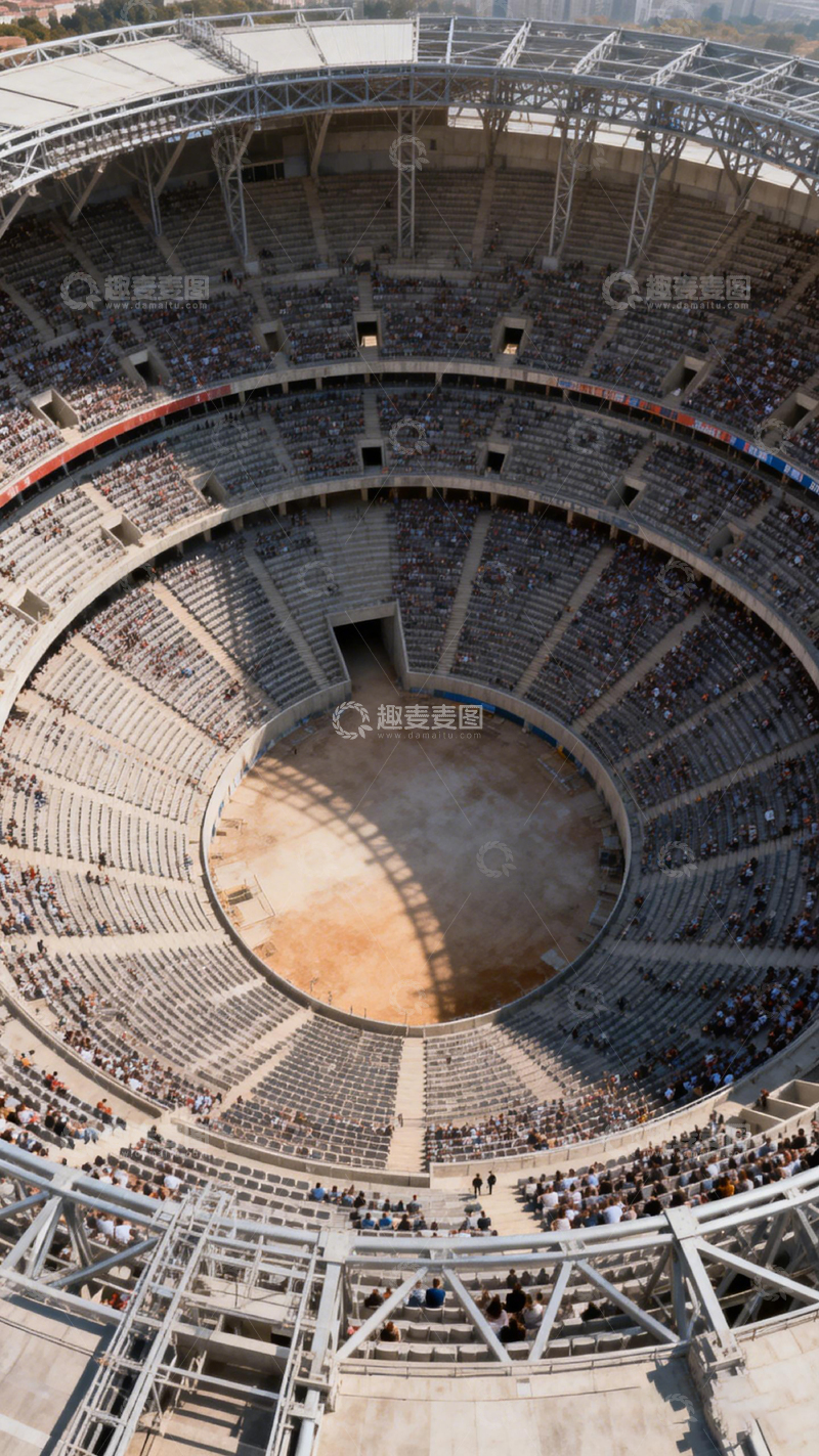 高清大图下载【趣麦麦图】体育场观众席俯瞰图