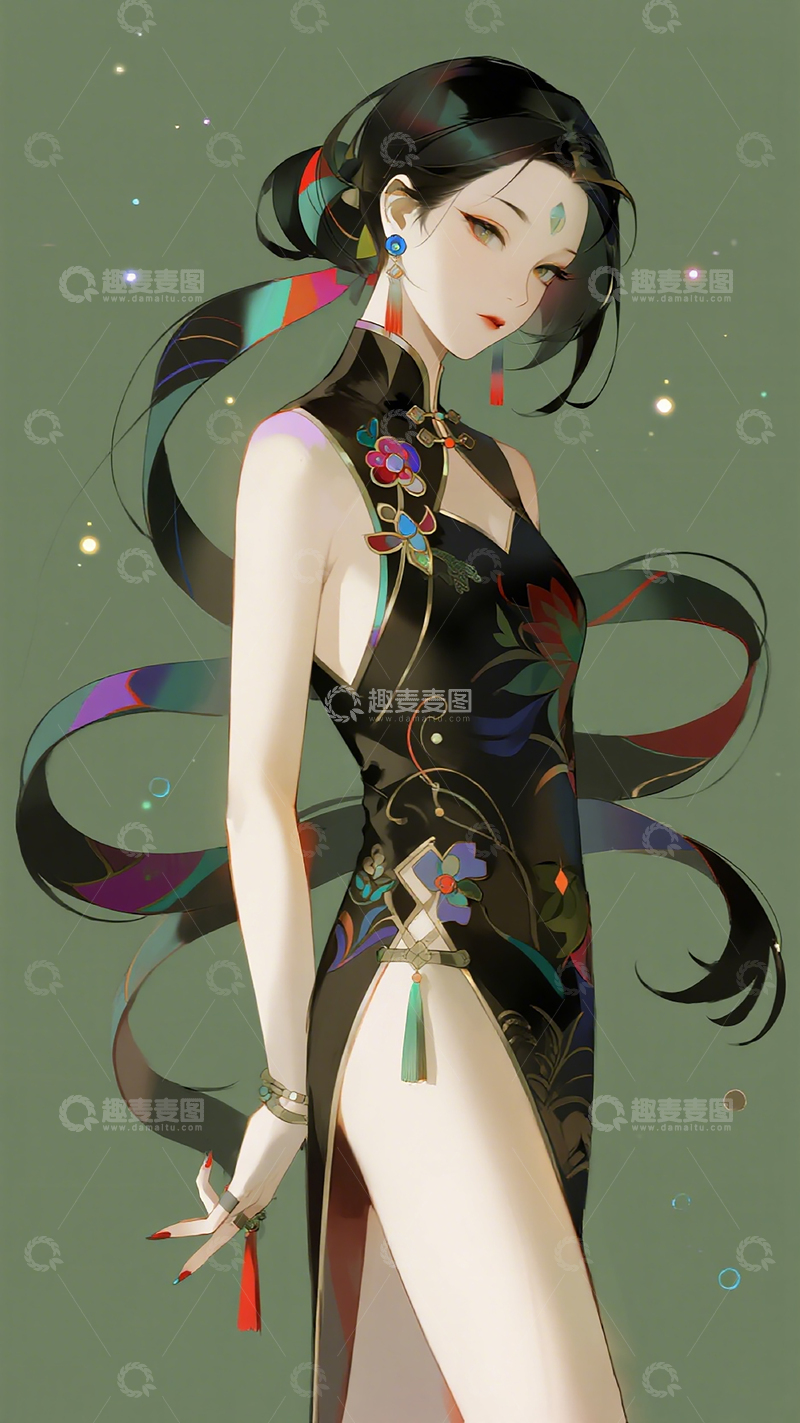 高清大图下载【趣麦麦图】古风女性插画艺术欣赏