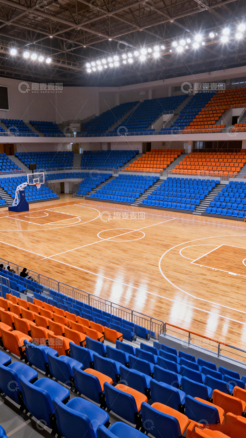 高清大图下载【趣麦麦图】体育馆篮球场观众席