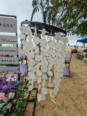 海滩婚礼装饰风光
