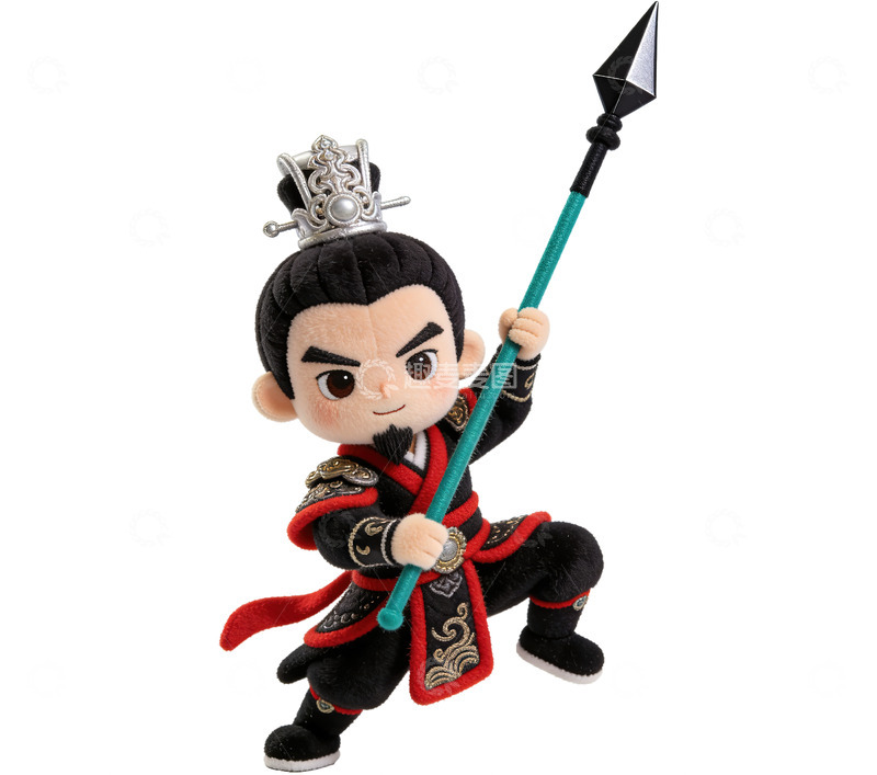 高清大图下载【趣麦麦图】Q版三国演义人物系列-姜维02（免扣）