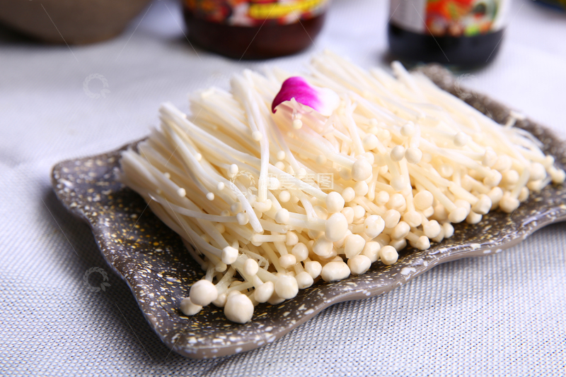 高清大图下载【趣麦麦图】金针菇,火锅,蔬菜