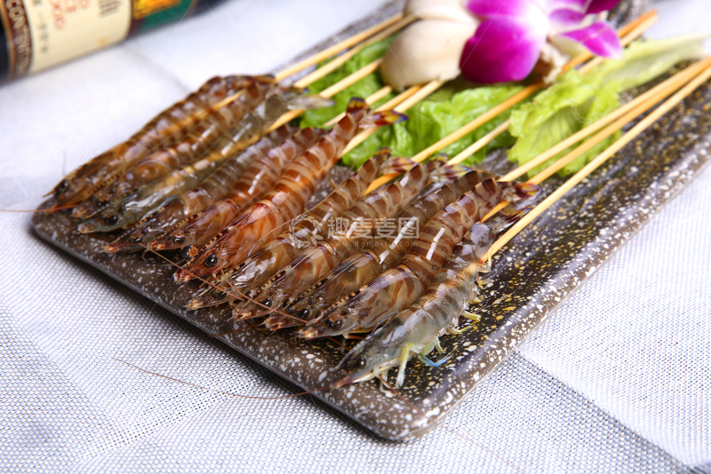 高清大图下载【趣麦麦图】斑节虾,美食,海鲜,
