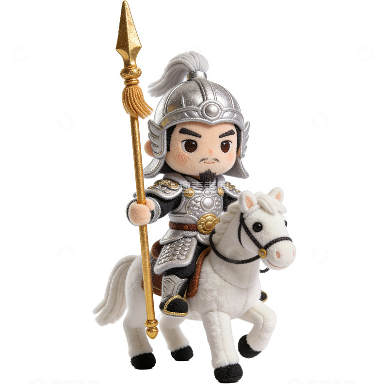 高清大图下载【趣麦麦图】Q版三国演义人物系列-马超（免扣）