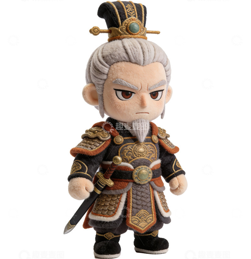 高清大图下载【趣麦麦图】Q版三国演义人物系列-司马懿（免扣）