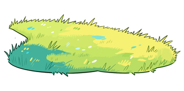 草地卡通插画草丛