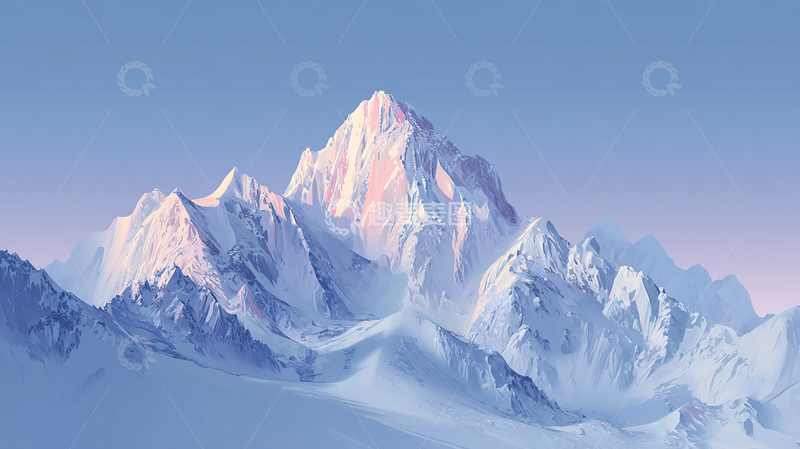 高清大图下载【趣麦麦图】极地之巅的冰雪奇缘