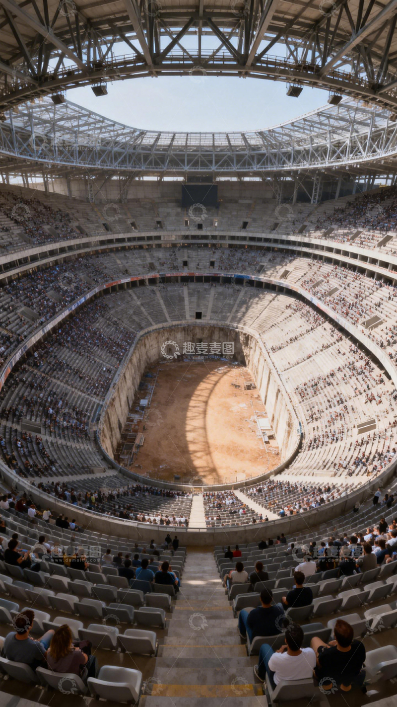 高清大图下载【趣麦麦图】古罗马竞技场观众席全景