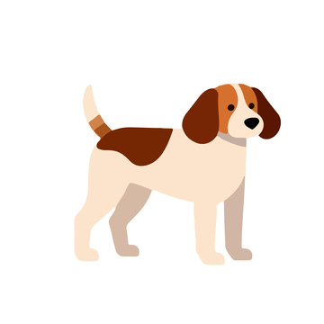 卡通狗矢量插画素材