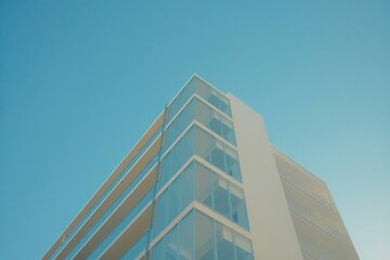 现代建筑蓝天摄影