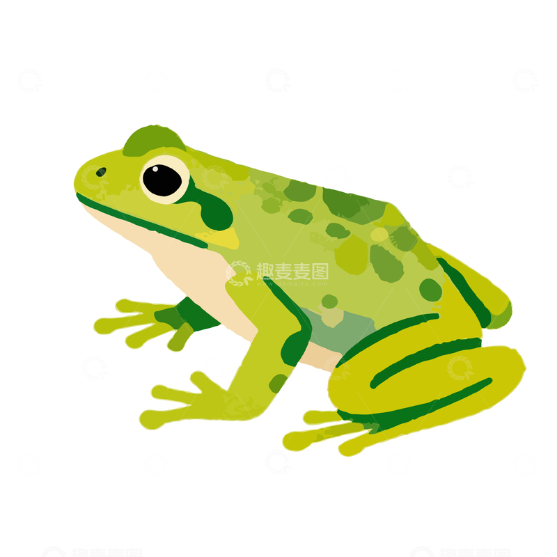 源文件下载【趣麦麦图】卡通青蛙矢量图素材
