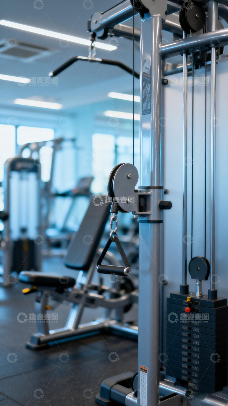高清大图下载【趣麦麦图】现代化健身房器械特写