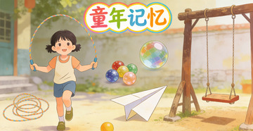 童年童趣怀旧插画