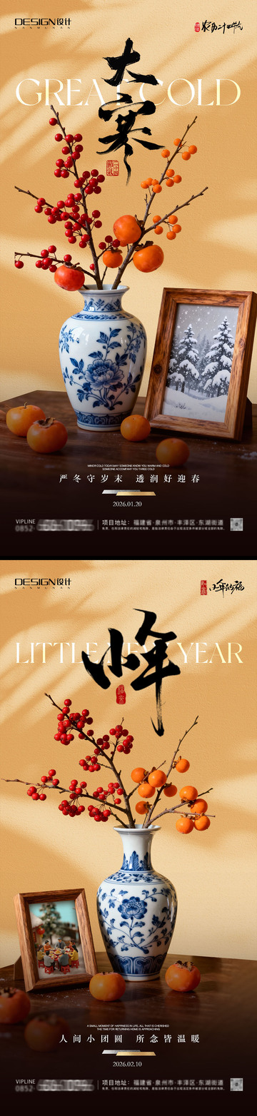小年大寒系列海报