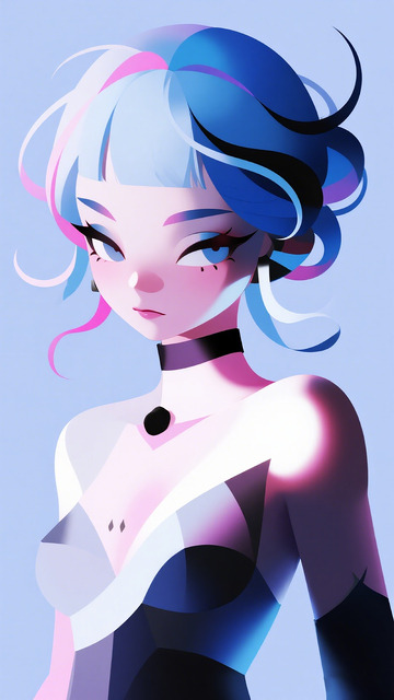 动漫风格女性角色插画