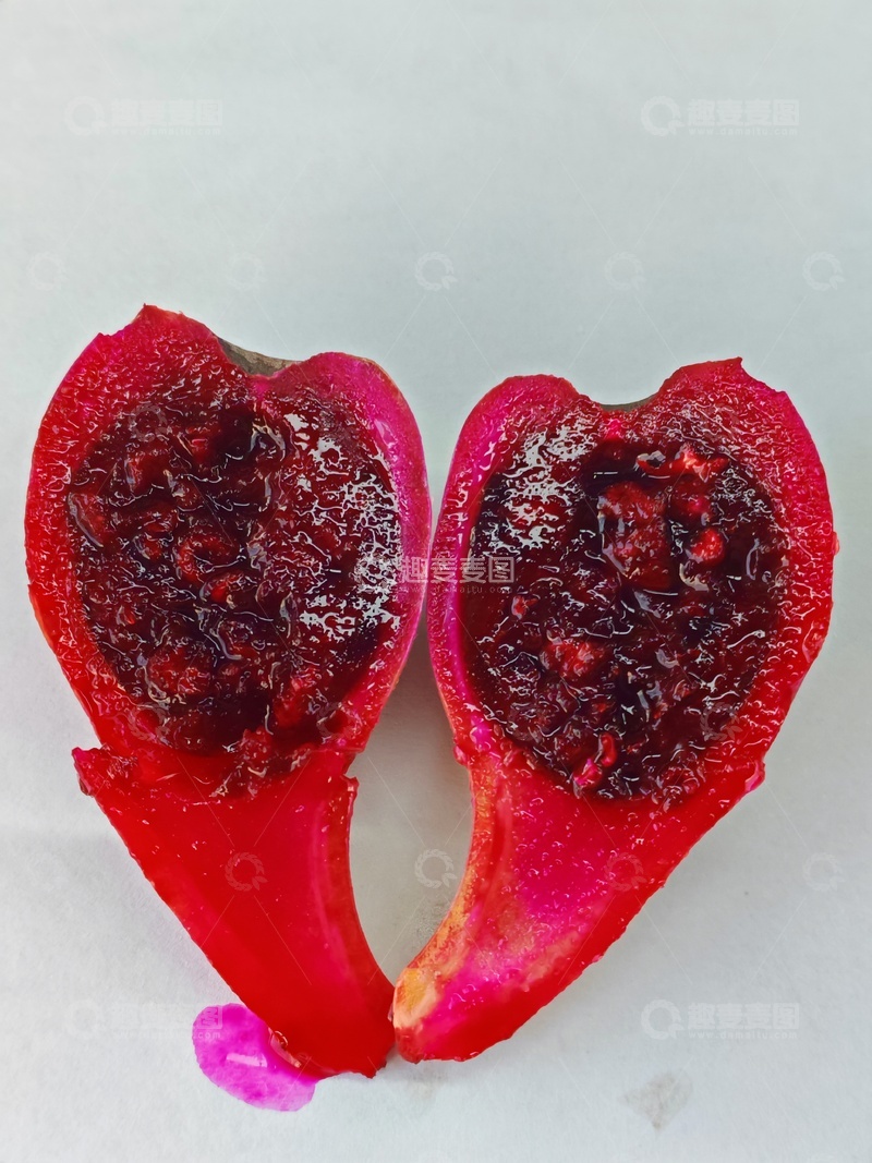高清大图下载【趣麦麦图】心形水果剖面特写摄影
