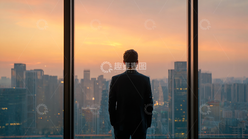 高清大图下载【趣麦麦图】黎明之前的城市独白