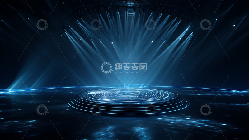 高清大图下载【趣麦麦图】星际光影交错舞台