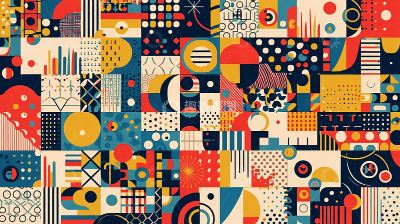 高清大图下载【趣麦麦图】极简几何的无限幻境