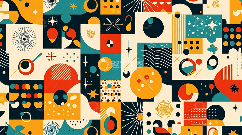 高清大图下载【趣麦麦图】星际几何的奇幻旅程