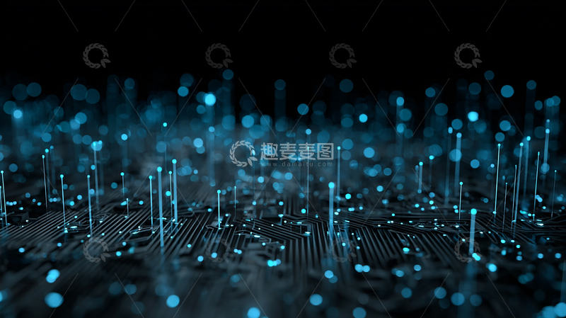 高清大图下载【趣麦麦图】数字光影交织的未来世界