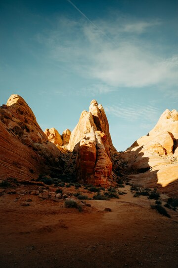 沙漠岩石景观自然风光摄影