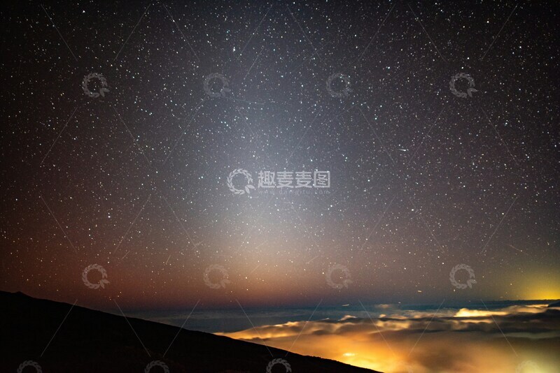 高清大图下载【趣麦麦图】星空璀璨云海映山