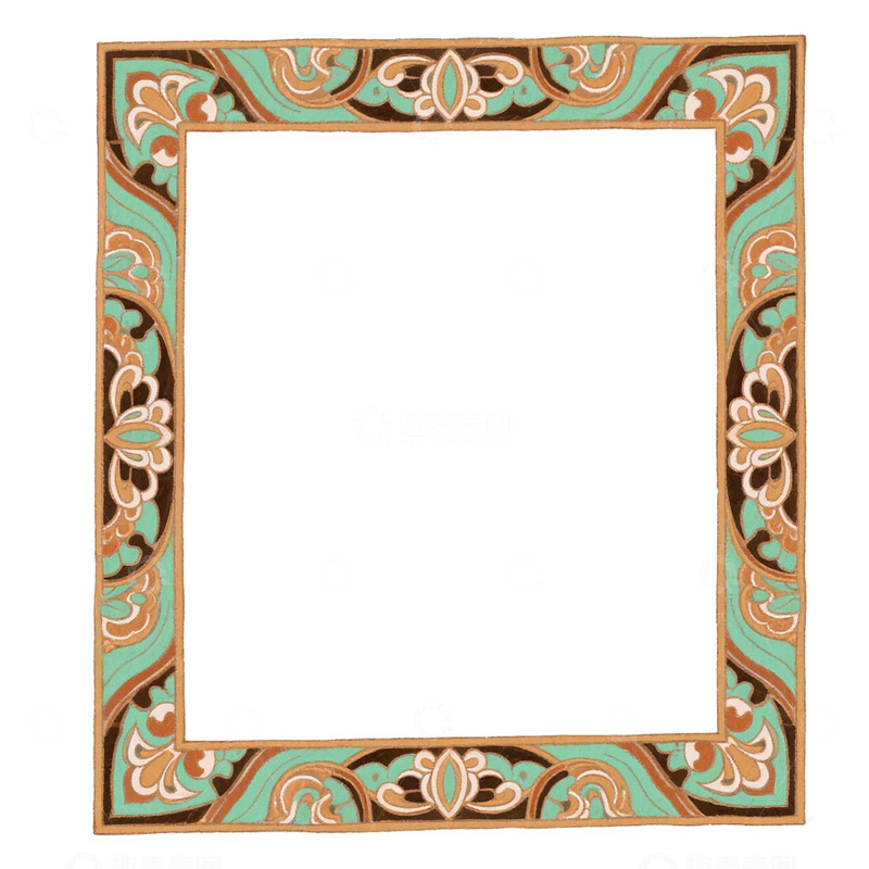 高清大图下载【趣麦麦图】敦煌风边框免抠元素