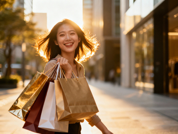 都市购物女青年