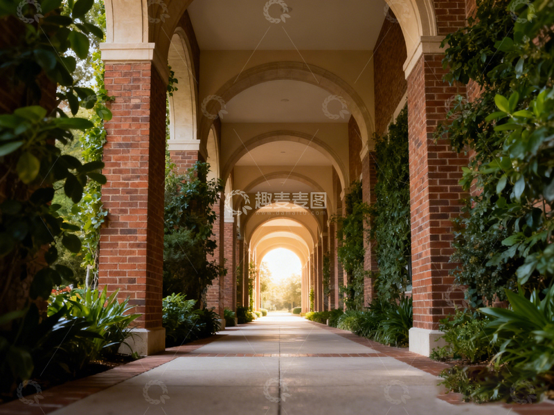 高清大图下载【趣麦麦图】古典廊道建筑风光摄影