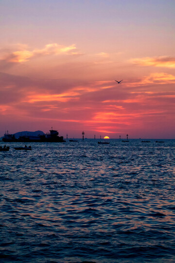 海边日落风光摄影