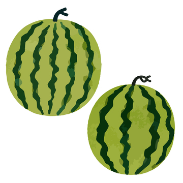 卡通西瓜插画设计元素