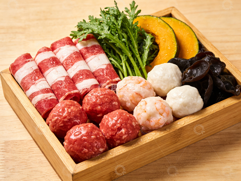 高清大图下载【趣麦麦图】火锅食材拼盘