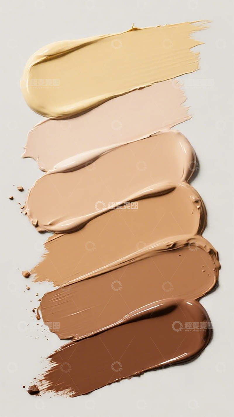 高清大图下载【趣麦麦图】粉底色板展示