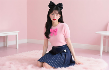 甜美少女粉色系写真摄影