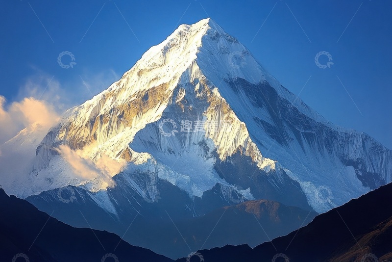 高清大图下载【趣麦麦图】高山雪山山峰风景