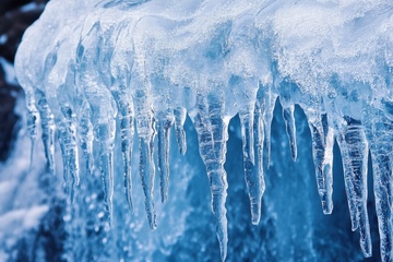 透明的冰溜子摄影