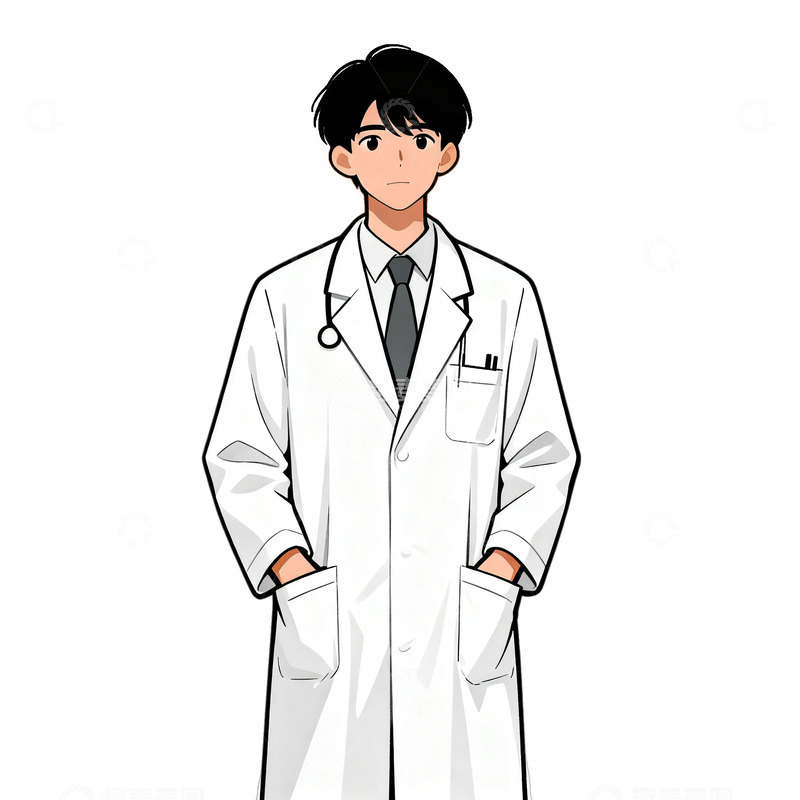 高清大图下载【趣麦麦图】动漫风医生形象设计素材
