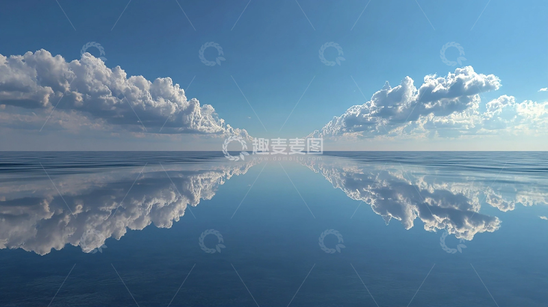 高清大图下载【趣麦麦图】天空倒影的奇幻之境