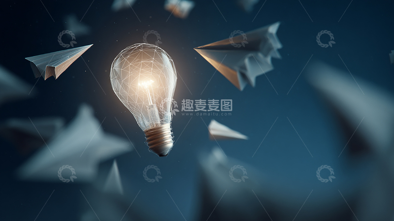 高清大图下载【趣麦麦图】灵感之光穿越虚拟迷雾