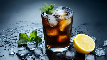 冰饮薄荷柠檬饮品摄影