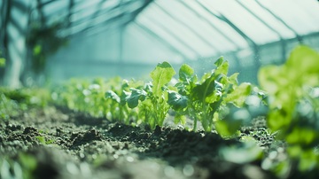温室生菜种植场景