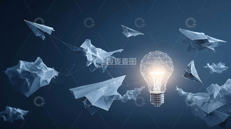 高清大图下载【趣麦麦图】智慧火花点亮未来的梦境