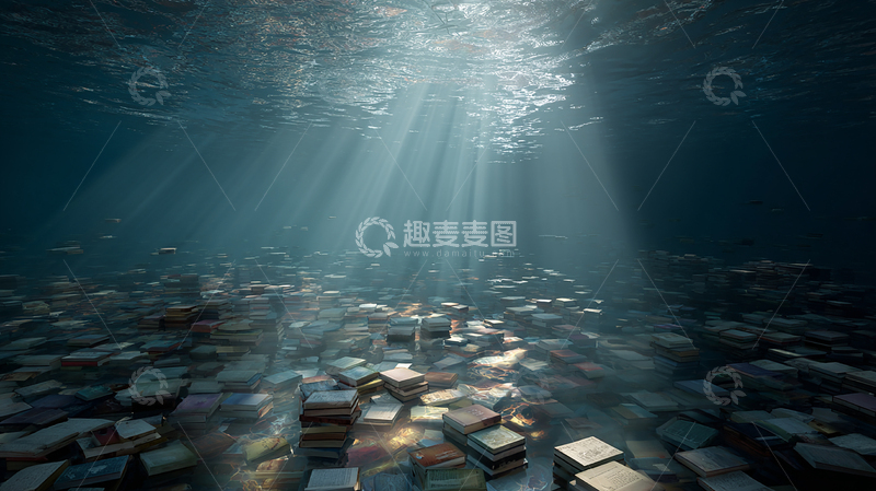 高清大图下载【趣麦麦图】潜入深海的文学宝藏