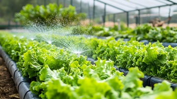 温室生菜喷洒灌溉